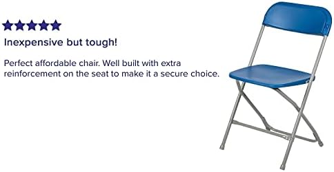 Hercules Series Plastic Folding Chair - Blue - 2 Pack 650LB Weight Capacity Comfortable Event Chair-Lightweight, alternate