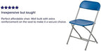 Hercules Series Plastic Folding Chair - Blue - 2 Pack 650LB Weight Capacity Comfortable Event Chair-Lightweight, alternate