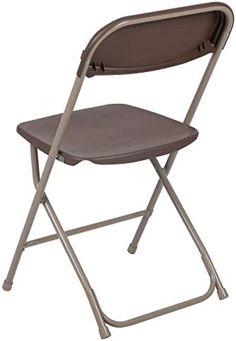 Hercules Series Plastic Folding Chair - Brown - 2 Pack 650LB Weight Capacity Comfortable Event Chair-Lightweight, alternate