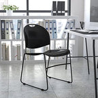 Hercules Series Ultra-Compact Plastic Stacking Event/Waiting Room Chairs, Ergonomic Lobby Chairs with Contoured, alternate