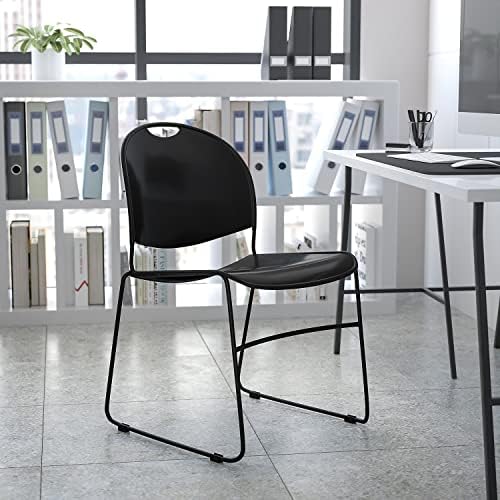 Hercules Series Ultra-Compact Plastic Stacking Event/Waiting Room Chairs, Ergonomic Lobby Chairs with Contoured, alternate