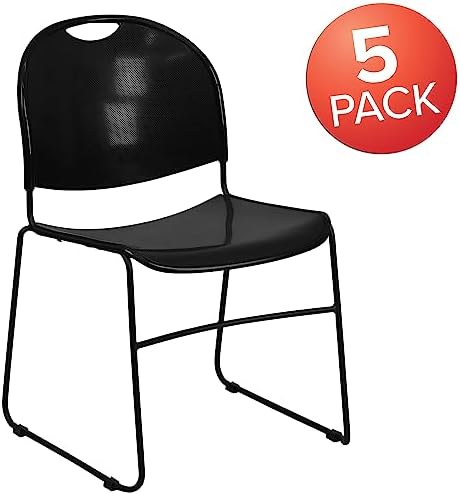 Hercules Series Ultra-Compact Plastic Stacking Event/Waiting Room Chairs, Ergonomic Lobby Chairs with Contoured, alternate