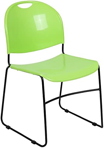 Hercules Stack Chair, Green in Green