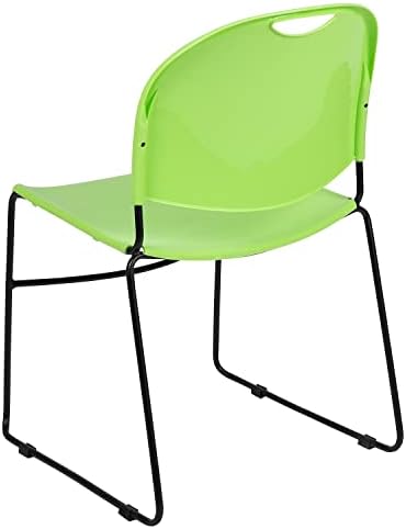 Hercules Stack Chair, Green in Green, alternate view 6