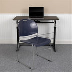 Hercules Stack Chair, Navy, alternate view 2