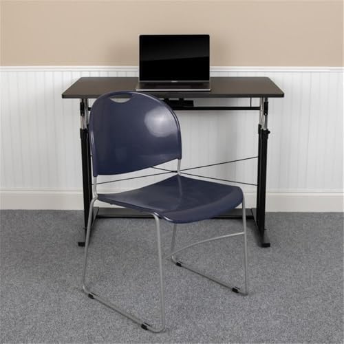 Hercules Stack Chair, Navy, alternate view 2