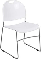 Hercules Stack Chair, White in White