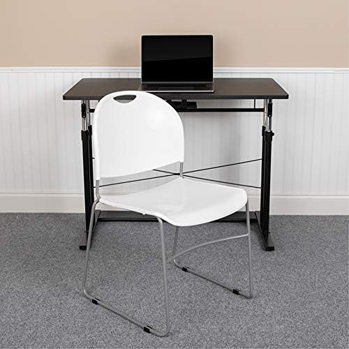 Hercules Stack Chair, White in White, alternate view 2