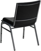 Hercules Vinyl Stack Chair, Black, 4-Pack in Black, alternate view 5