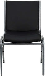 Hercules Vinyl Stack Chair, Black, 4-Pack in Black, alternate view 7