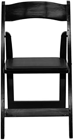 Hercules Wood Folding Chair, Black, 2-Pack in Black, alternate view 5