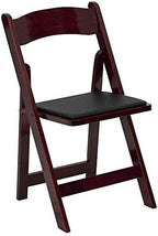 Hercules Wood Folding Chair, Mahogany, 4-Pack
