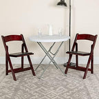 Hercules Wood Folding Chair, Mahogany, 4-Pack, alternate view 2