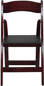 Hercules Wood Folding Chair, Mahogany, 4-Pack, alternate view 6