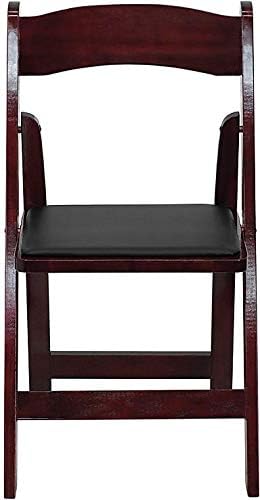 Hercules Wood Folding Chair, Mahogany, 4-Pack, alternate view 6