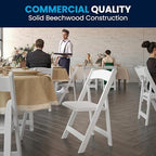 Hercules Wood Folding Chair, White, 2-Pack in White, alternate view 6