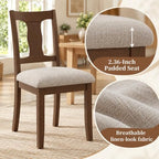High-Back Dining Chairs Set of 2, Upholstered Side Chairs, alternate view 4