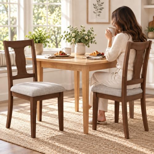 High-Back Dining Chairs Set of 2, Upholstered Side Chairs, alternate view 6