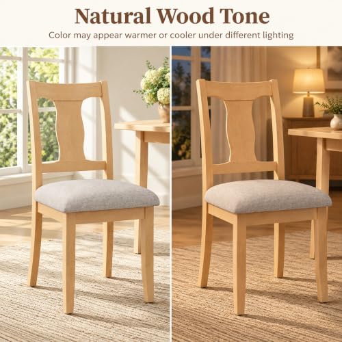 High-Back Dining Chairs Set of 6, Upholstered Side Chairs, alternate view 7