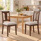 High-Back Dining Chairs Set of 8, Upholstered Side Chairs, alternate view 2