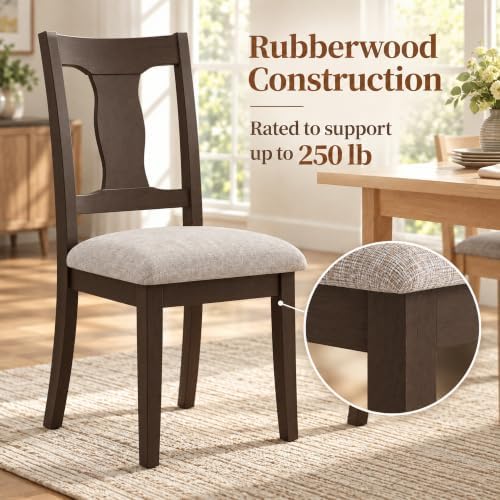 High-Back Dining Chairs Set of 8, Upholstered Side Chairs, alternate view 5