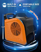 High Velocity Blower Fan - Air Mover for Drying, Cooling and Exhausting, Portable Floor Fans with 185° Rotation, alternate