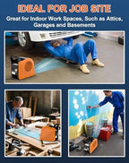 High Velocity Blower Fan - Air Mover for Drying, Cooling and Exhausting, Portable Floor Fans with 185° Rotation, alternate