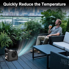 High Velocity Blower Fan - Floor Drying Fan for Cooling and Ventilating, 355 CFM Air Mover Floor Dryer, Fans for, alternate