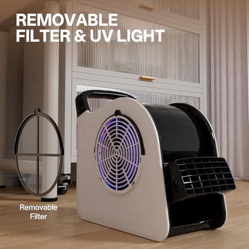 High Velocity Blower Floor Fan,355 CFM Air Mover Fan for Job Site and Home, Floor Drying Fan for Cooling and, alternate view