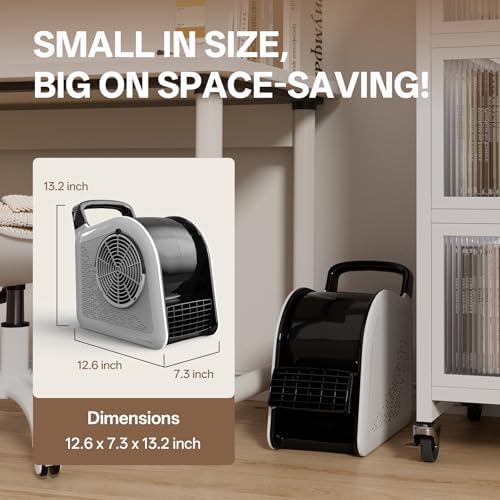 High Velocity Blower Floor Fan,355 CFM Air Mover Fan for Job Site and Home, Floor Drying Fan for Cooling and, alternate view