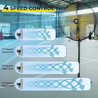 High-Velocity Quiet Outdoor Pedestal Fan with Remote, 24"-6000 CFM, Brushless DC Motor, Oscillating, Waterproof, alternate