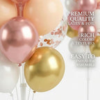 HIIINS Set of 2 Balloon Column Kit with Base&Pole for Bridal Shower Decor, alternate view 5