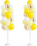 Hiins Pastel Yellow Balloons Tree Kit With Base, Pole for Party Decor