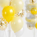 Hiins Pastel Yellow Balloons Tree Kit With Base, Pole for Party Decor, alternate view 6