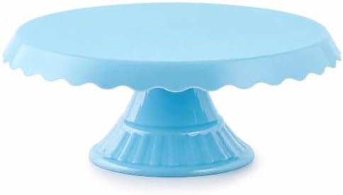 HOC Essential BB Blue Cake Stand - Round Plastic Dessert Display for Parties, Weddings & Birthdays - Cupcake