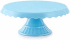 HOC Essential BB Blue Cake Stand - Round Plastic Dessert Display for Parties, Weddings & Birthdays - Cupcake