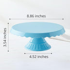 HOC Essential BB Blue Cake Stand - Round Plastic Dessert Display for Parties, Weddings & Birthdays - Cupcake, alternate view