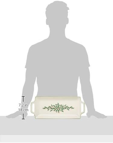 Holiday Ivory Christmas Porcelain Serving Tray in Ivory, alternate view 3