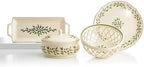 Holiday Ivory Christmas Porcelain Serving Tray in Ivory, alternate view 6