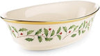 Holiday Porcelain Christmas Serving Bowl, 34oz in Red & Green