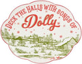 Holiday Toile Scalloped Oval Small Serving Platter, 12 in. in Multicolor