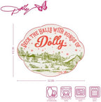 Holiday Toile Scalloped Oval Small Serving Platter, 12 in. in Multicolor, alternate view 3