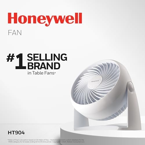 Honeywell TurboForce Air Circulator, Small Tabletop Fan, Quiet Personal Fan for Home or Office, 3 Speeds, 90, alternate view