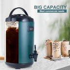Hot Beverage Dispenser, Stainless Steel Insulated Beverage Dispenser Cold and Hot Drink dispenser with, alternate view 2