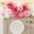 Hot Pink Artificial Flowers Combo Box Set for Wedding Bouquets Home Decor in Hot Pink, alternate view 2