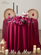 Hot Pink Artificial Flowers, Dark Magenta Silk Flowers for Wedding, alternate view 6