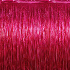Hot Pink Fringe Backdrop, 4 Pack 3.3 x 6.6 ft Foil Fringe Curtains in 3.3 x 6.6 ft