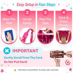 Hot Pink Fringe Backdrop, 4 Pack 3.3 x 6.6 ft Foil Fringe Curtains in 3.3 x 6.6 ft, alternate view 5