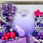 Hot Pink Purple Dark Blue Balloon Arch Kit, Kpop Music Hunter Balloons, alternate view 3