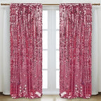 Hot Pink Sequin Backdrop,4 * 10ft Pack of 2 in 4 ft W x 10 ft L (2 Panels) in Hot Pink